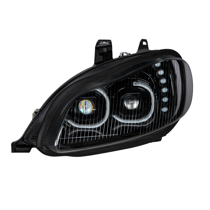 Black LED Projection Headlight Assembly For 2003-2024 Freightliner M2 - Driver