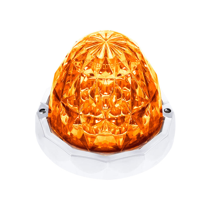 Double Fury 19 LED Dual Function Crystal Watermelon Light Kit With Bezel - Amber &amp; Green LED/Clear Lens