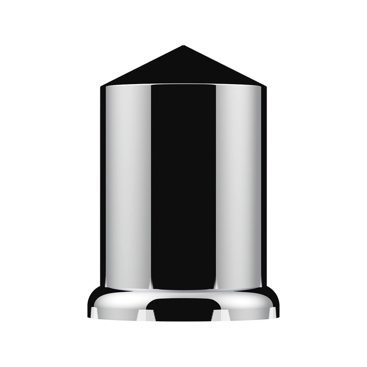 1-1/2" x 3" Chrome Plastic Pointed Nut Covers - Push-On (20-Pack)