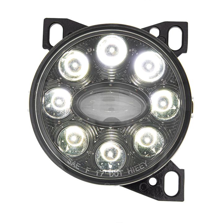 9 LED Projector Fog Light With LED Position Lights For Peterbilt 579/587 &amp; Kenworth T660 - Black