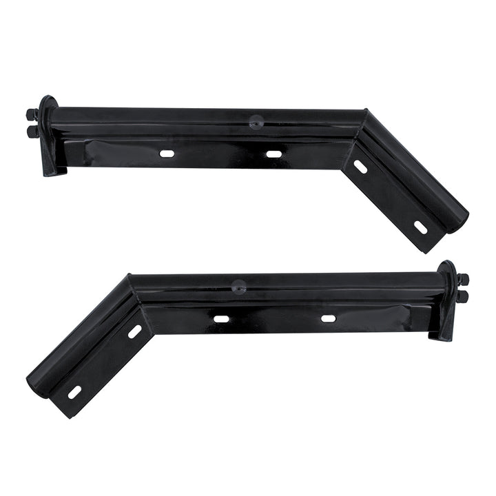 28" Black 45 - Degree Angled Mud Flap Hangers - 1-1/8" Bolt Pattern (Pair)