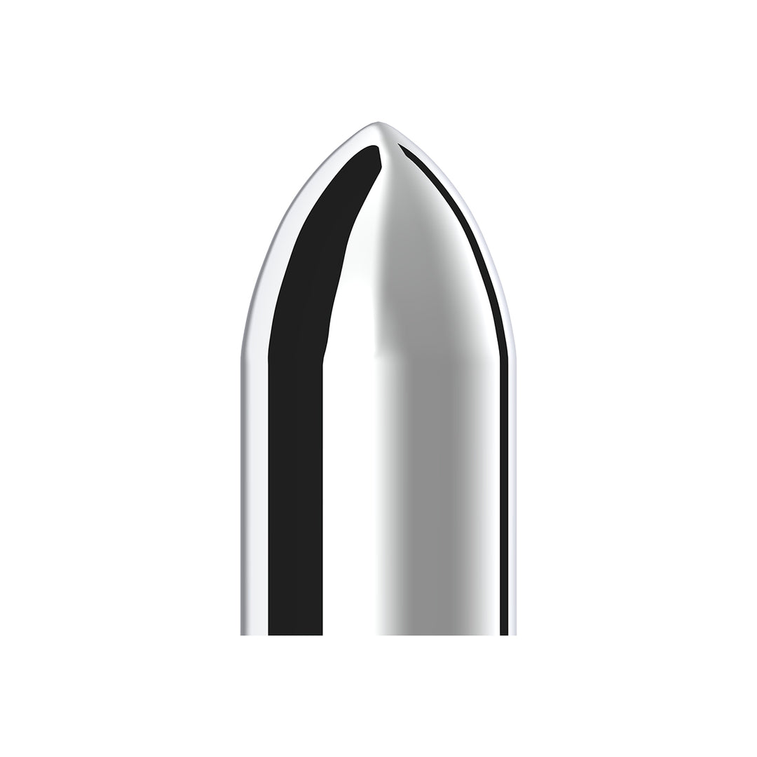 33mm x 3-7/8" Chrome Plastic Bullet Nut Cover - Thread-On (Bulk)