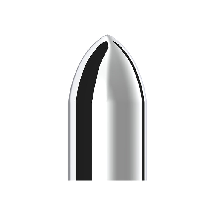 33mm x 3-7/8" Chrome Plastic Bullet Nut Cover - Thread-On (Bulk)