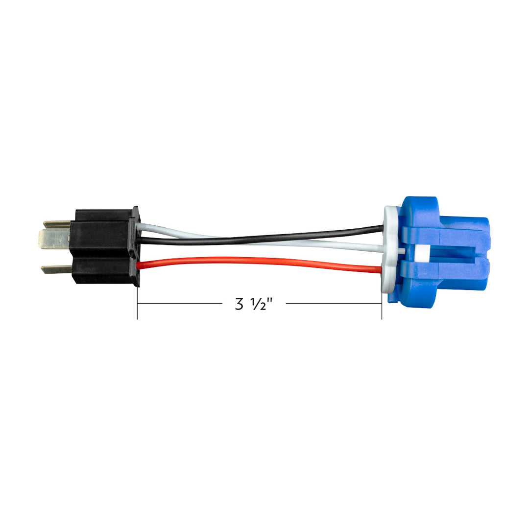 9007 to H4/9003 3 - Pin Bulb Conversion Adapter Plug