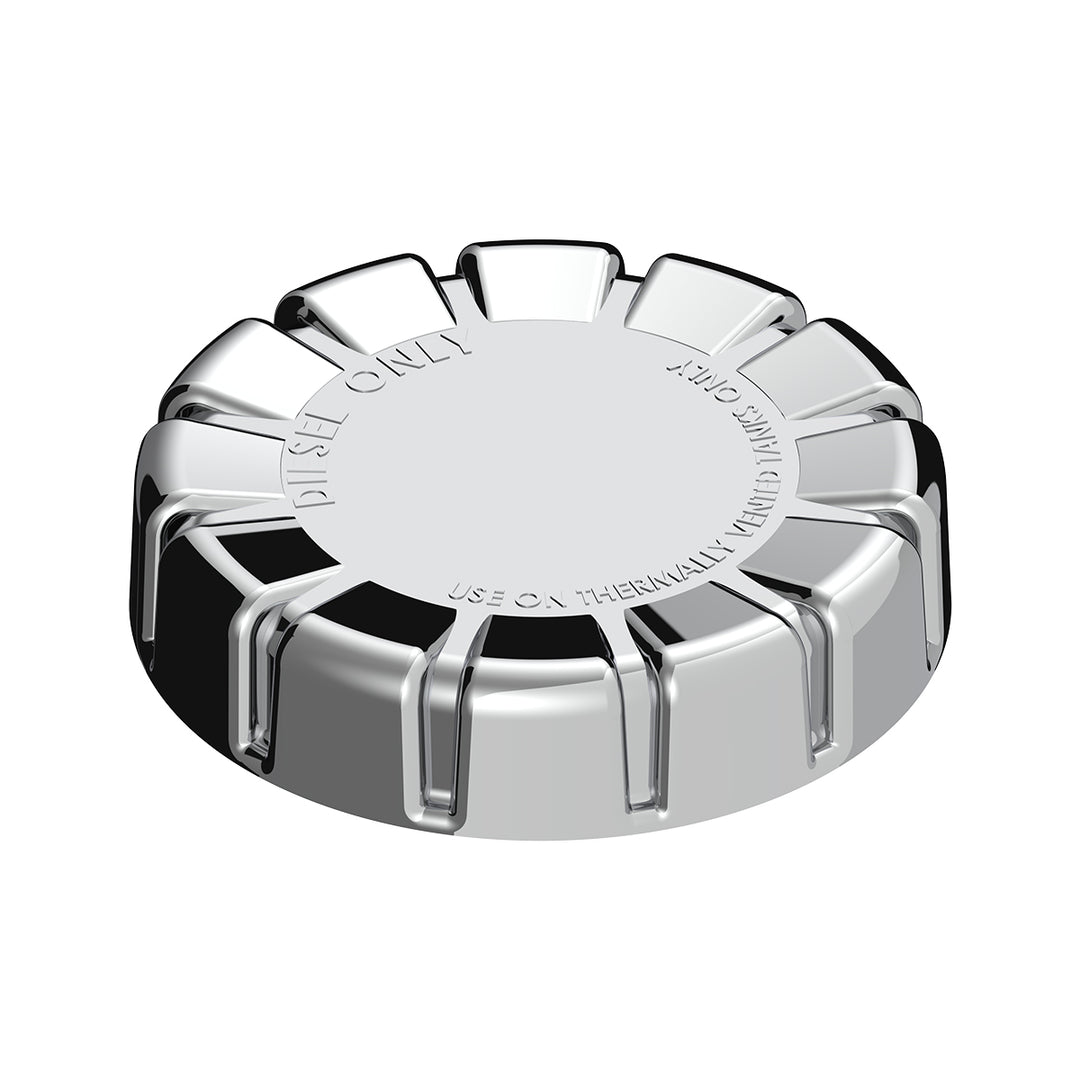 Chrome Plastic Fuel Cap Cover For Kenworth - Non - Locking