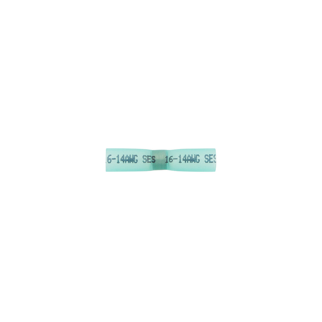 16-14 AWG Stainless Steel Heat Shrink Butt Connector - Blue (5-Pack)