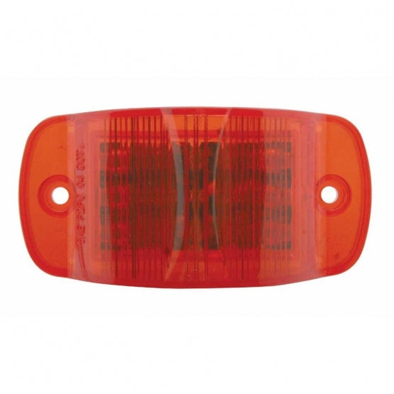 14 LED Rectangular Light (Clearance/Marker) - Red LED/Red Lens (Bulk)