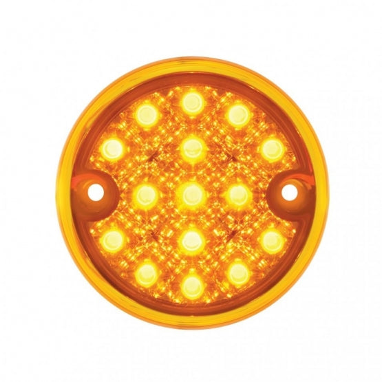 30 LED 3" Dual Function Reflector Double Face Light Kit - Amber &amp; Red LED/Amber &amp; Red Lens