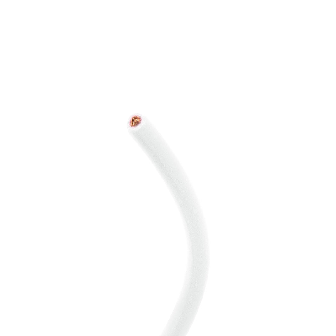 Primary Wire - Rated 80°C 10 AWG, White 8 Ft.