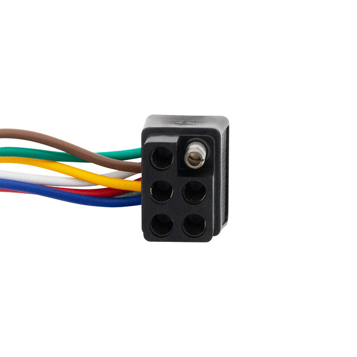 6 - Way Squared Moisture Proof M/FM Trailer Connectors w/ Polarized Plugs, 1 Pc.