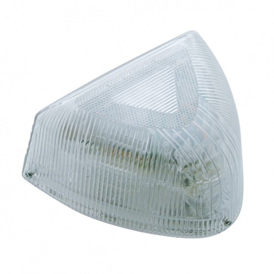 37 LED Turn Signal Light With Clear Base For 1987-2007 Peterbilt 379/378/357 - Amber LED/Clear Lens