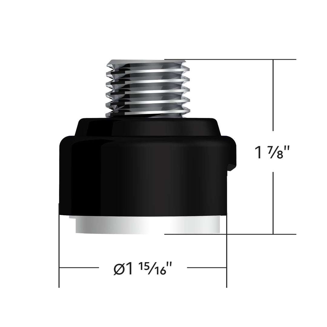 M30 x 3.5 Thread-On Gearshift Adapter W/LED Mount For Eaton - Fuller 13/15/18 Speed - Matte Black