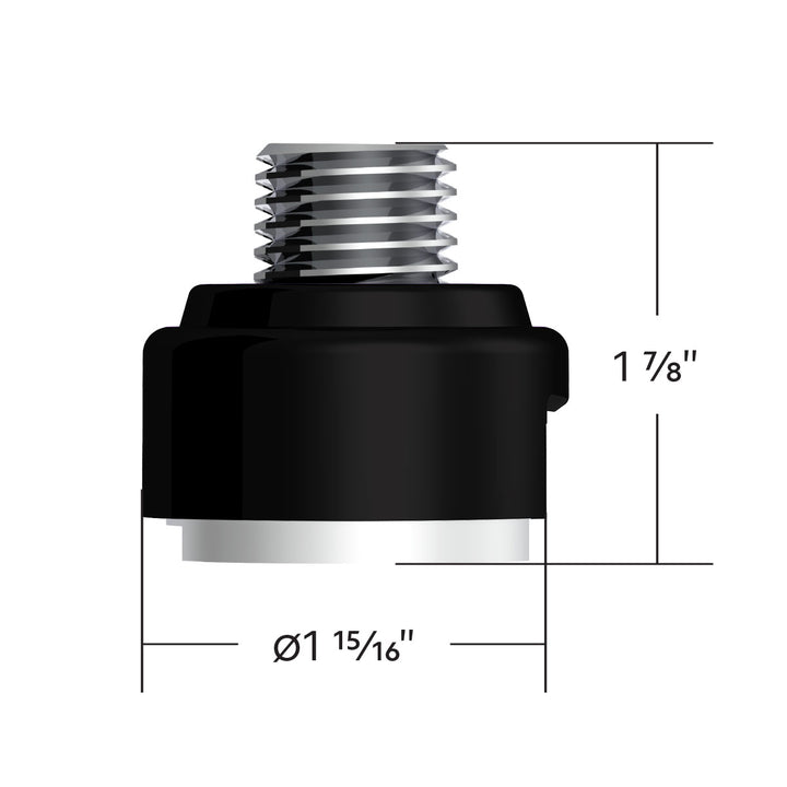 M30 x 3.5 Thread-On Gearshift Adapter W/LED Mount For Eaton - Fuller 13/15/18 Speed - Matte Black