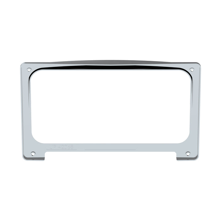 Chrome Plastic Center Gauge Cluster Bezel With Visor For 2001-2016 Freightliner Columbia