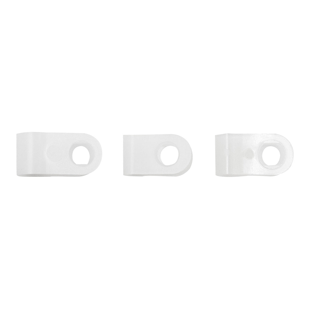 1/8",3/16",1/4" I.D. Assorted Natural Nylon Cable Clamps (18-Pack)