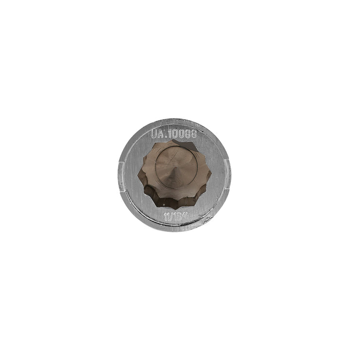 11/16" x 1-1/4" Chrome Plastic Pointed Nut Cover - Push-On