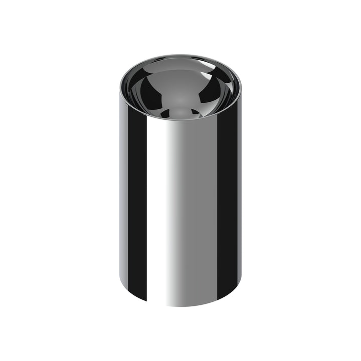 33mm X 3/4" Chrome Plastic Concave Top Nut Cover - Thread-On (Bulk)