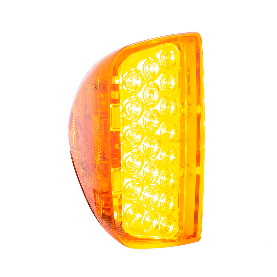 31 LED Turn Signal Light For 1987-2007 Peterbilt 379/378/357 - Amber LED/Amber Lens