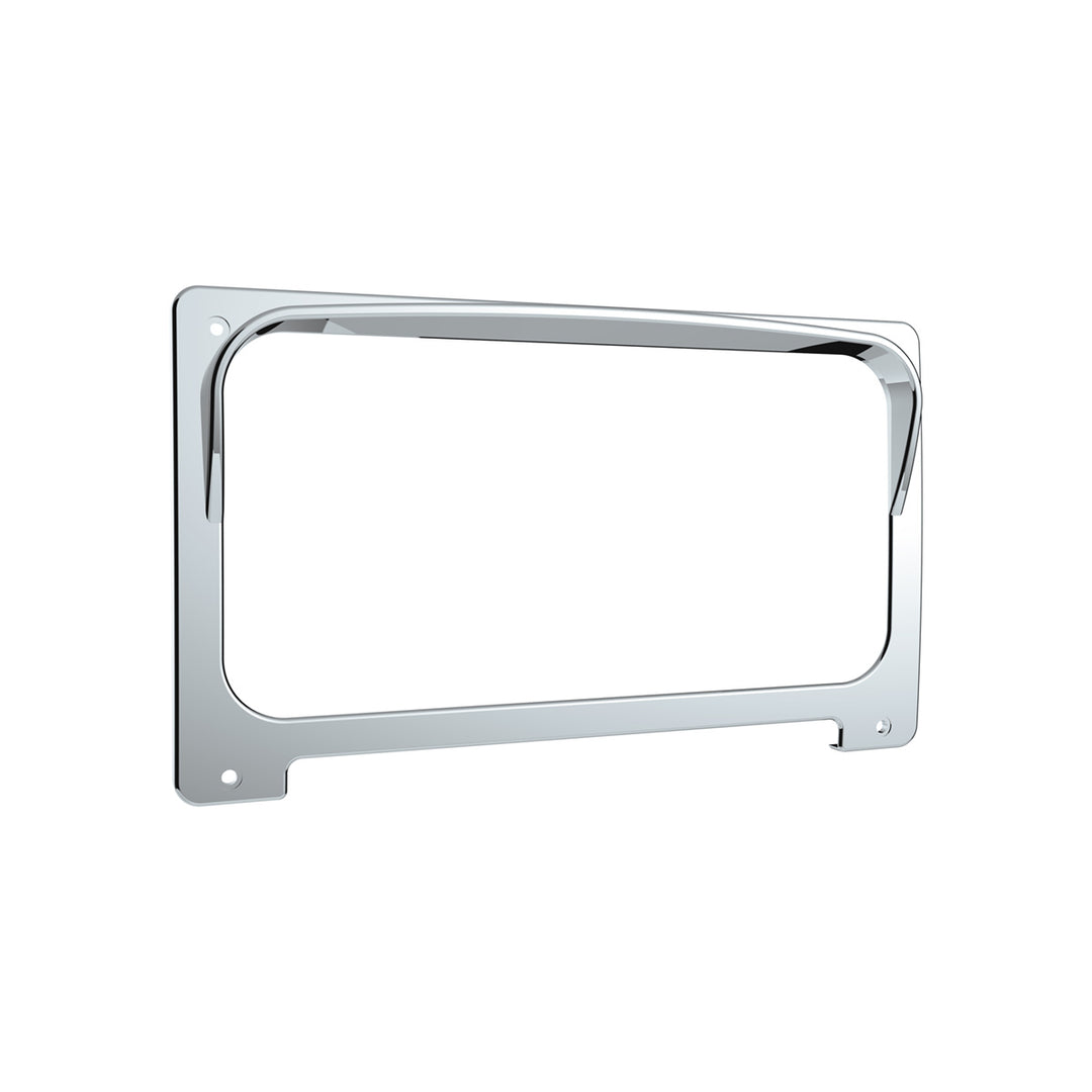 Chrome Plastic Center Gauge Cluster Bezel With Visor For 2001-2016 Freightliner Columbia