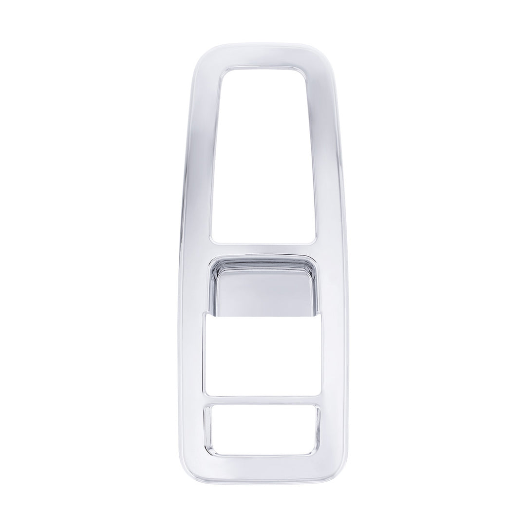 Chrome Plastic Door Switch Cover For 2013-2024 Kenworth T680 - Driver (With Power Mirrors)