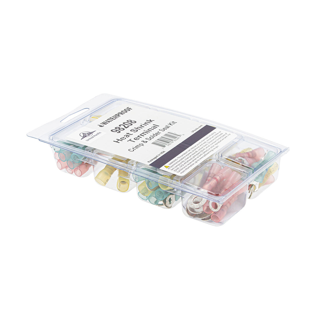 Crimp &amp; Solder Seal Heat Shrink Terminal Kit (60-Pack)