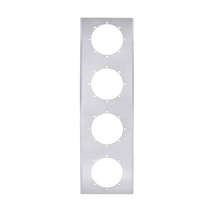 430 Stainless Steel Front Air Cleaner Bracket With Four 2" Round Light Cutouts (Pair)