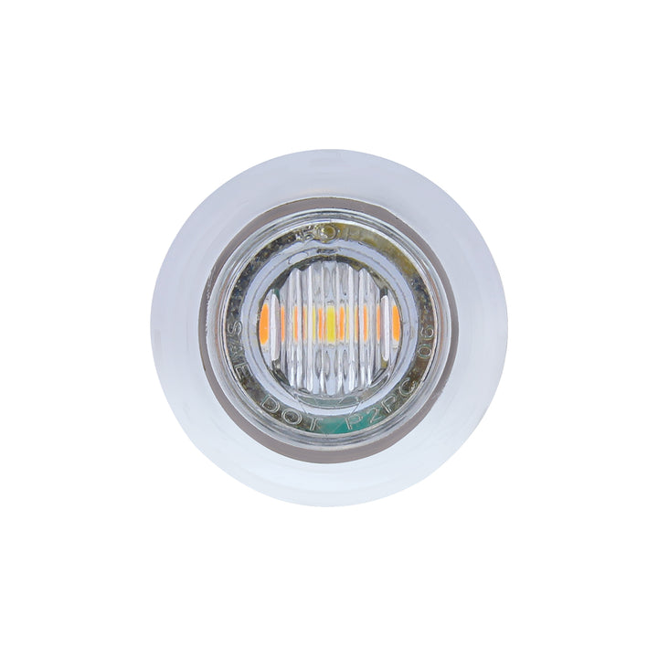 3 LED 3/4" Mini Double Fury Light (Clearance/Marker) - Amber LED/White LED
