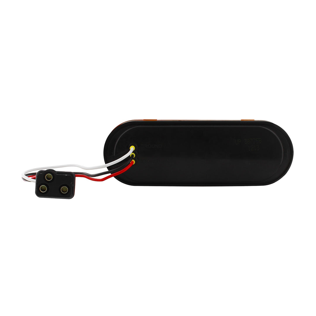 10 LED 6" Oval Turn Signal Light - Amber LED/Amber Lens
