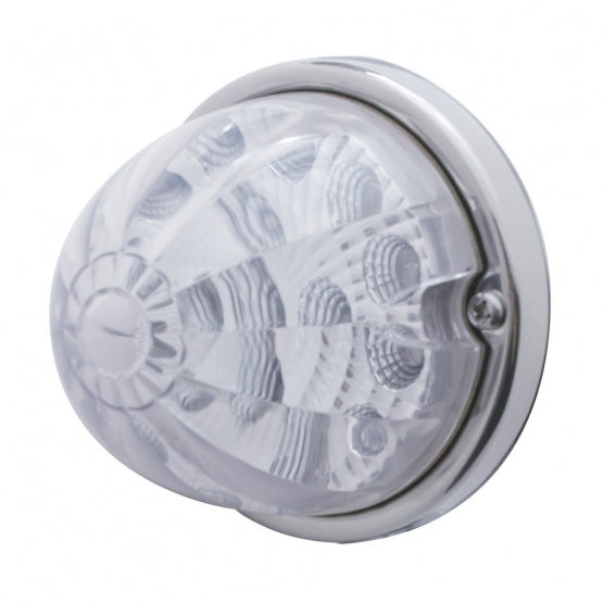 17 LED Reflector Watermelon Flush Mount Kit - Amber LED/Clear Lens