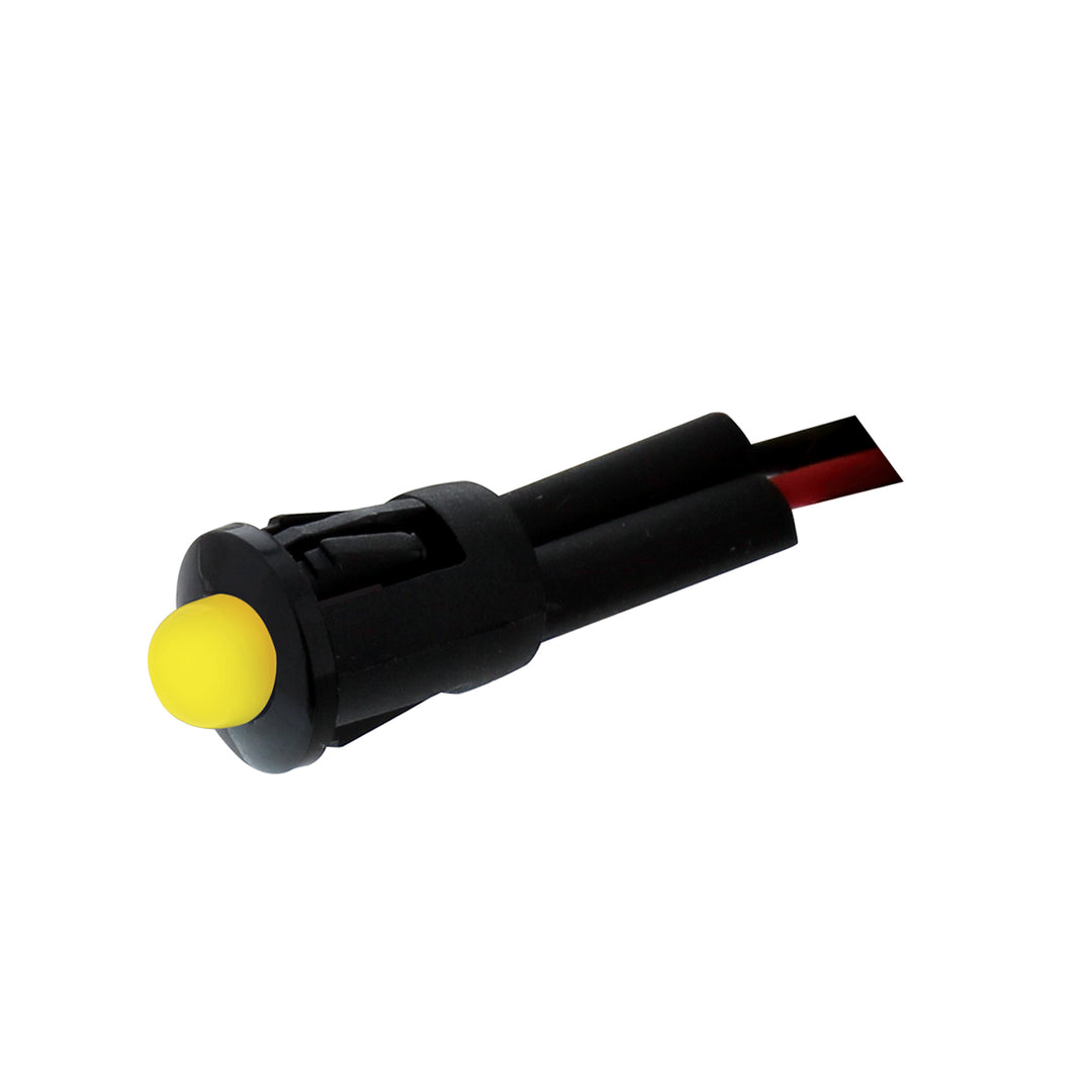 Single LED Snap - In Indicator Light - Amber (Bulk)