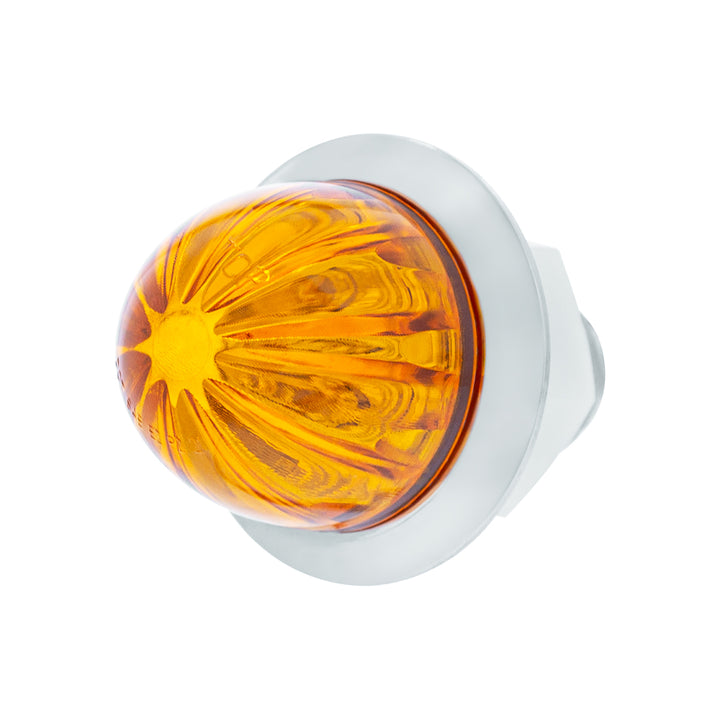 2 LED Dual Function 1-1/8" Watermelon Light (Clearance/Marker) - Amber LED/Amber Lens