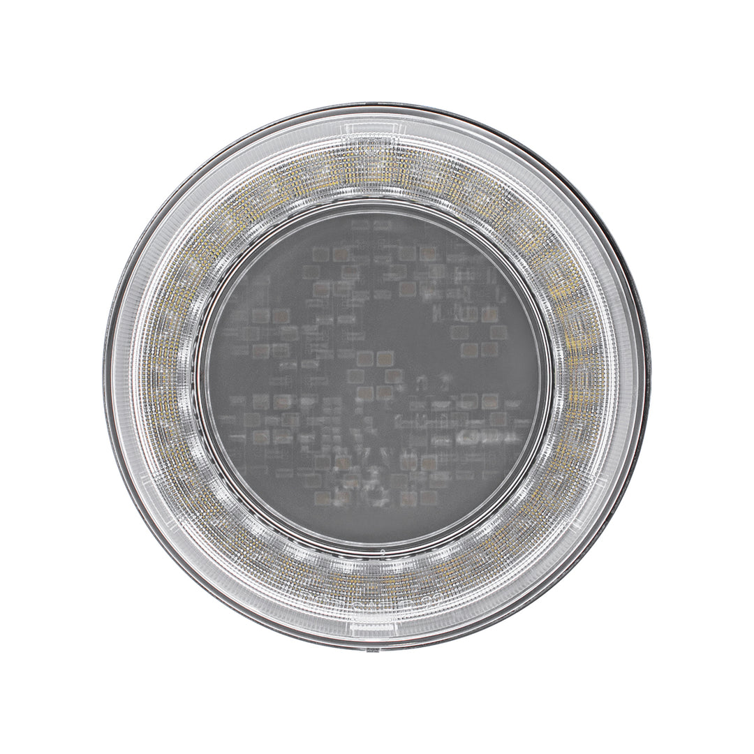 33 LED 4" Round Lumos Light S - Series (Turn Signal) - Amber LED/Clear Lens