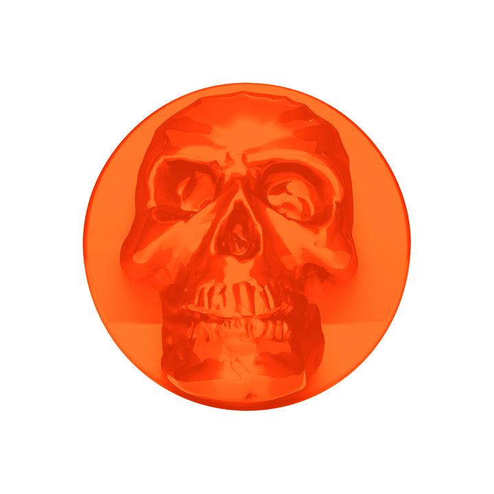 Skull Air Valve Knob - Cadmium Orange