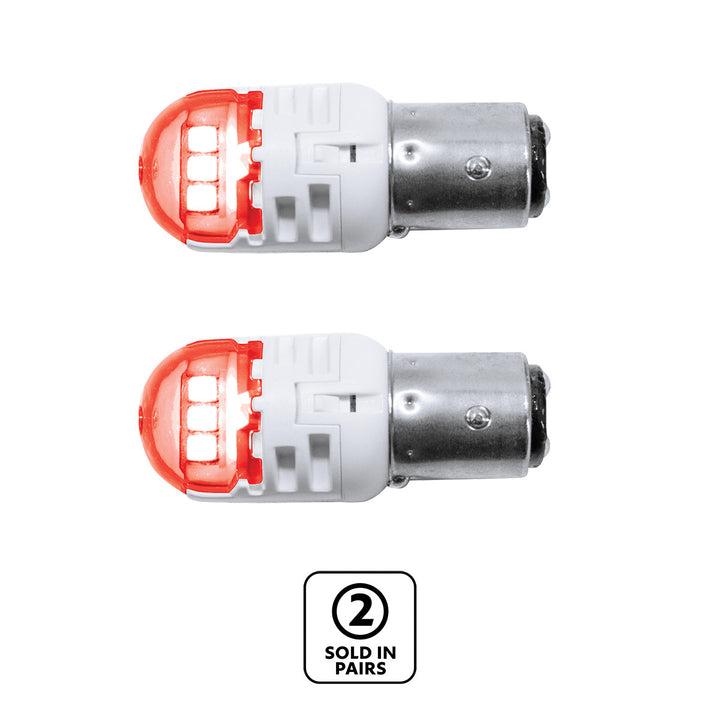 High Power 6 LED 1157 Bulb - Red (Pair)