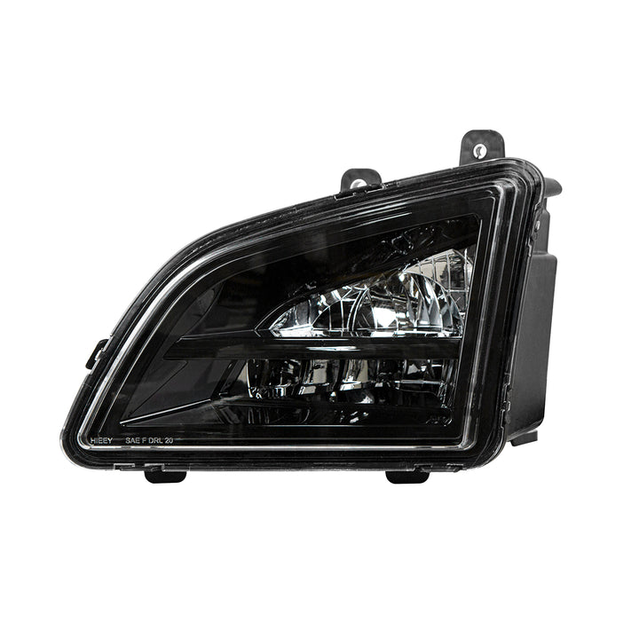 Black LED Driving &amp; Fog Light For 2018-2024 Volvo VNL - Driver - Competition Series