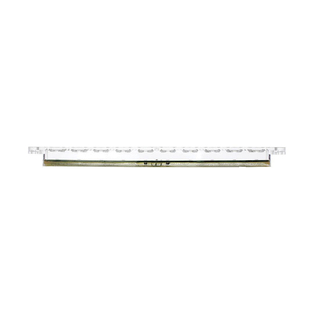 10 LED 9" Dual Function Light Bar - White LED/Clear Lens (Bulk)