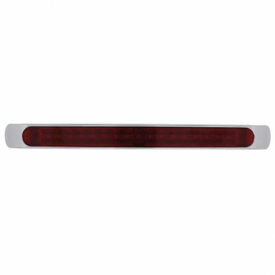 19 LED 17" Light Bar With Bezel (Stop, Turn &amp; Tail) - Red LED/Red Lens