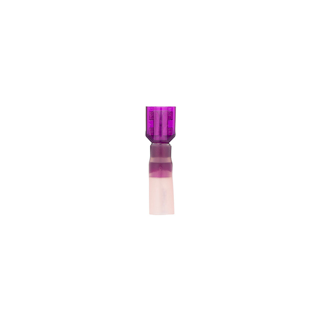 22-18 AWG .250 Tab CS Fully Insulated Heat Shrink FM Disconnect - Red (10-Pack)