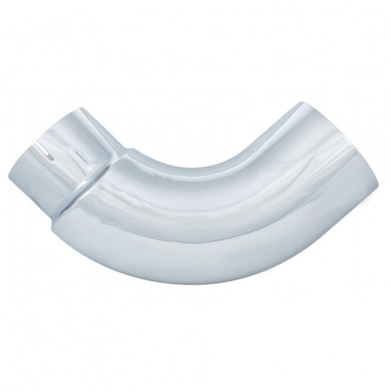 Chrome 90 Degree Exhaust Elbow, Reduce 7" O.D. To 5" O.D. - 24" x 24"