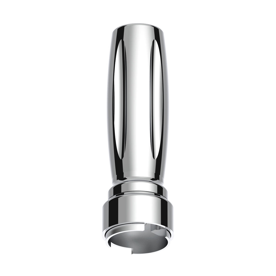 M30 x 3.5 Thread-On Vegas Style Gearshift Knob With 9/10 Speed Adapter - Chrome/Vertical