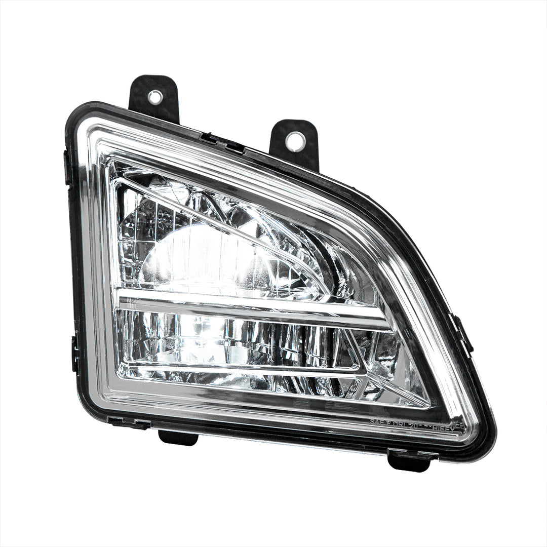 Chrome LED Driving &amp; Fog Light For 2018-2024 Volvo VNL - Passenger - Competition Series