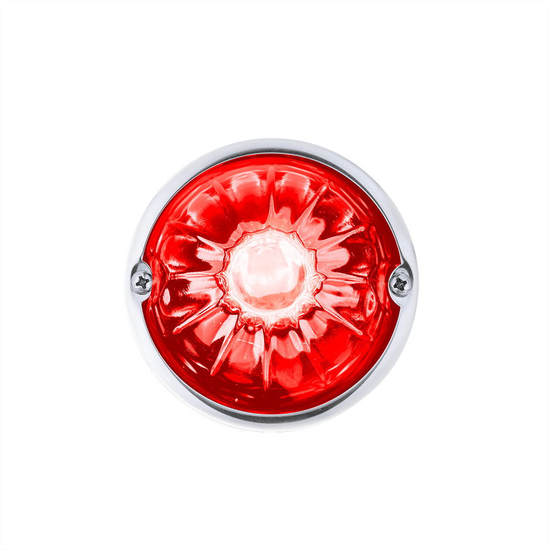 Glass Watermelon Light Kit With 2 LED Light - Red LED/Red Lens