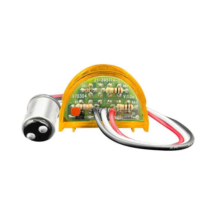 5 LED Dual Function Guide Headlight Turn Signal Light - Amber LED/Amber Lens (Bulk)
