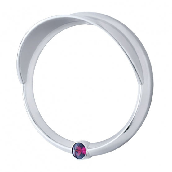 Signature Series Speed/Tachometer Gauge Bezel With Visor For Freightliner - Purple Crystal