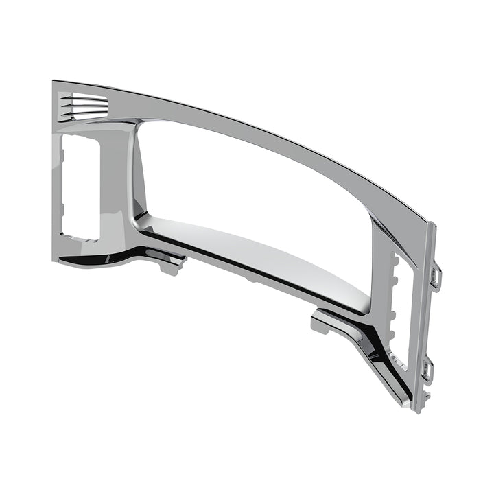 Chrome Plastic Center Dash Instrument Bezel For 2018-2023 Freightliner Cascadia