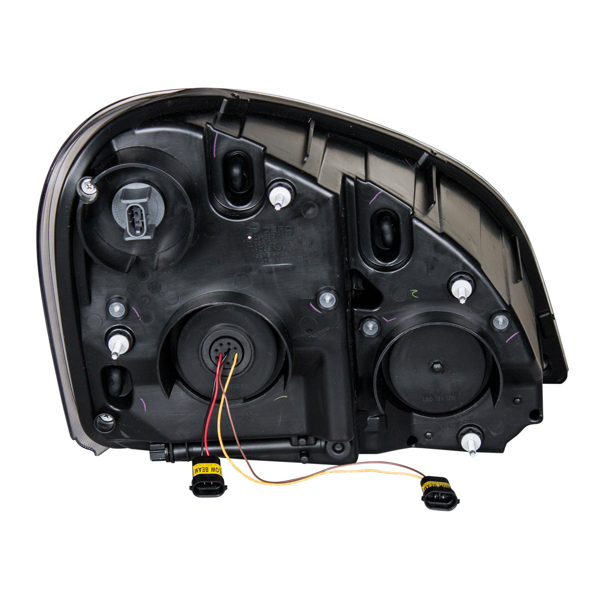 "Blackout" LED Headlight Set For 2008-2017 Freightliner Cascadia (Pair)