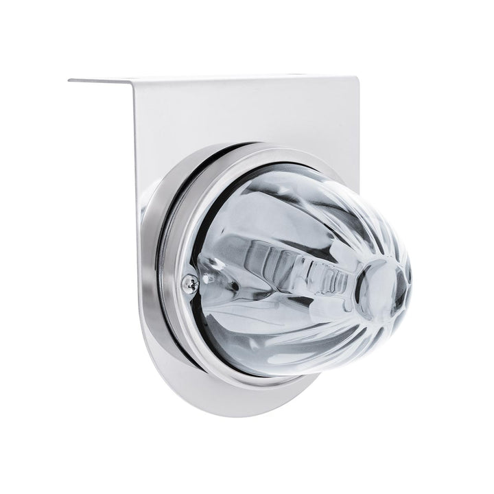 UltraBurst Glass Watermelon Light With Stainless Steel Light Bracket Kit - White LED/Clear Lens