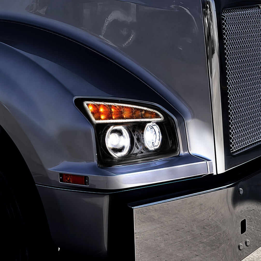 Blackout 11 LED Headlight For 2015-2024 Kenworth T880 - Passenger