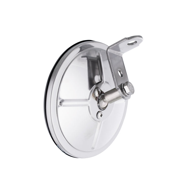 5" 430 Stainless Steel 320R Convex Mirror - Centered Mounting Stud
