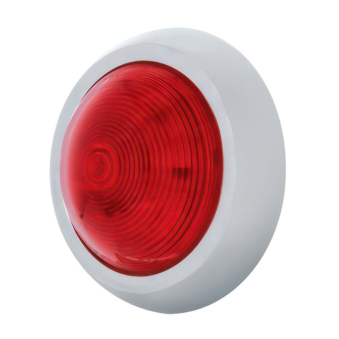 41 LED 1950 Pontiac Style Tail Light With Chrome Bezel &amp; Red Lens